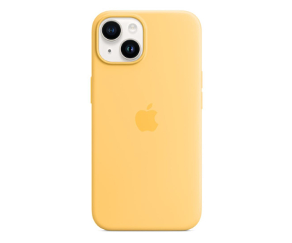 Etui / obudowa na smartfona Apple Silikonowe etui z MagSafe iPhone 14 Plus zółte